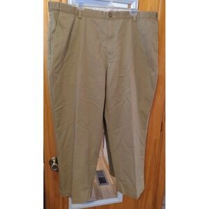 Mens LL Bean Pants 46x29 L Khaki Chino Casual Pants Regular